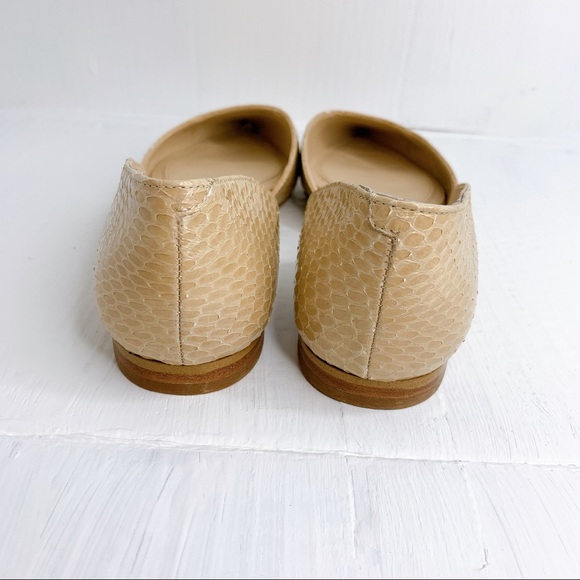 🛍SOLD 🛍 Marc Fisher snake skin nude flats - Picture 6 of 11